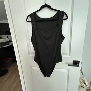 NWOT Black Ribbed Bodysuit